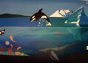 Wall Art by Allyson, Sea life mural, Ocean Scene Mural, Orca mural, mural, wall art, Marine mural